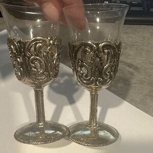 Elegant Silver Goblets set of 6